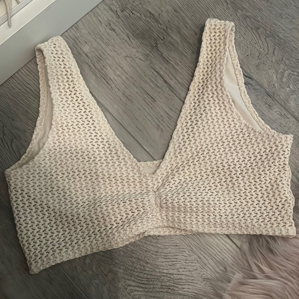 Crotcheted Montce bikini kim top size large